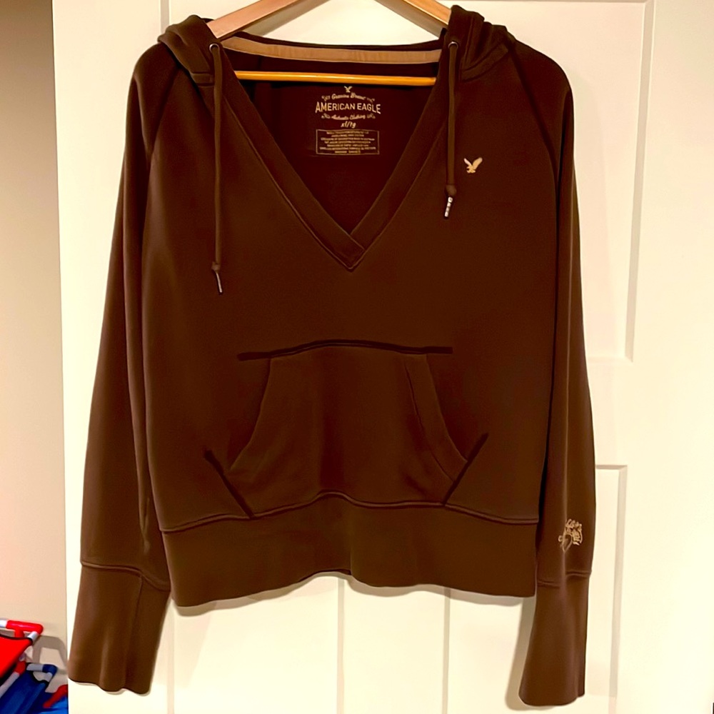 American Eagle women’s v-neck hoodie size xl